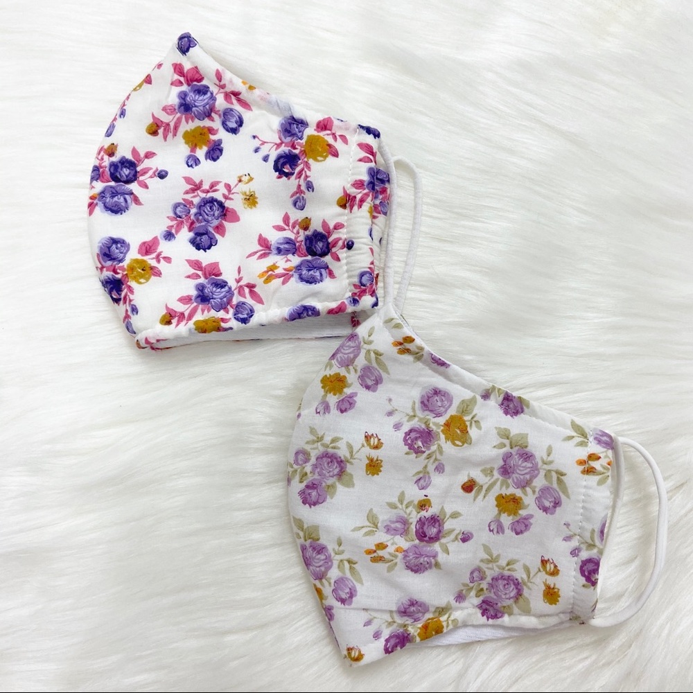 2 HANDMADE IN USA -  washable cotton face masks - Picture 2 of 5